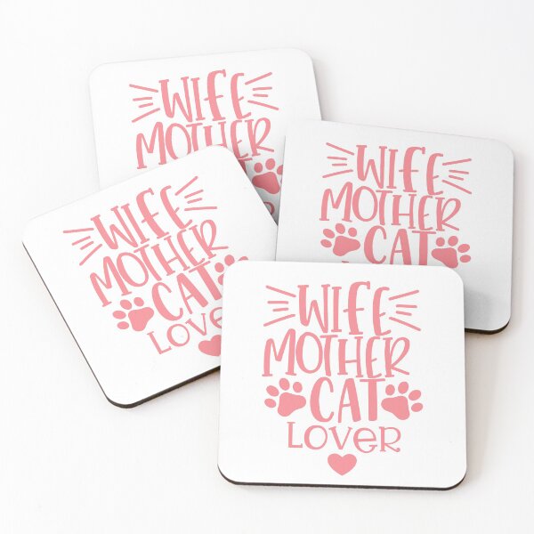 Item preview, Wife Mother Cat Lover. Funny Cat Mom Quote.  designed and sold by That Cheeky Tee.