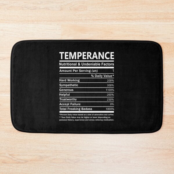 Item preview, Temperance Name T Shirt - Temperance Nutritional And Undeniable Factors Gift Item Tee designed and sold by ccombercor.