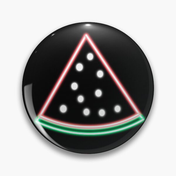 Item preview, Neon Red and Green Watermelon Slice Drawing designed and sold by ADreamWorld.