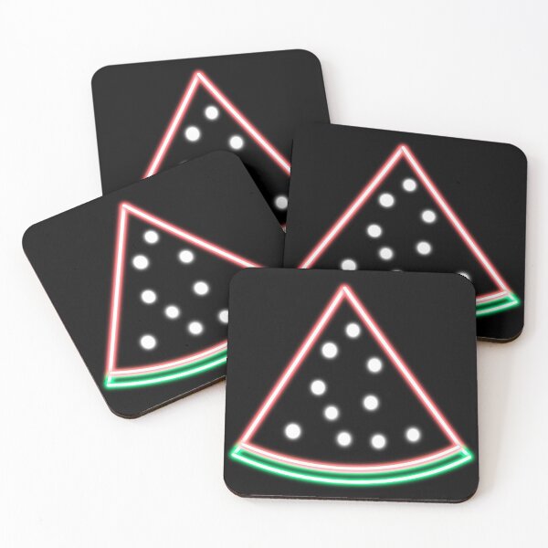 Item preview, Neon Red and Green Watermelon Slice Drawing designed and sold by ADreamWorld.