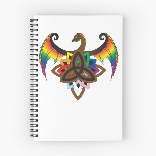 Item preview, Phoenix Triquetra, colores Progressive Pride designed and sold by AroAceAunt.