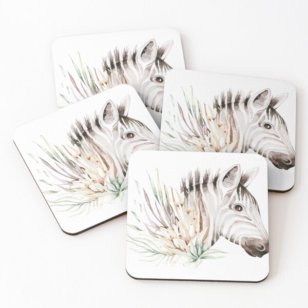 Item preview, Beautiful Zebra Head with Flowers  designed and sold by roocky.