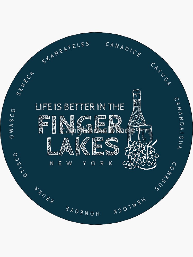 "Life is Better in the Finger Lakes Winery Gifts for Wine Tour NY