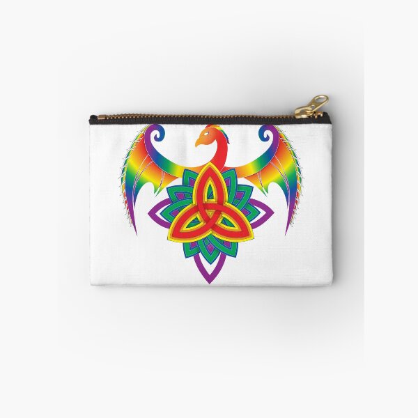 Item preview, Phoenix Triquetra, Traditional Pride colors designed and sold by AroAceAunt.