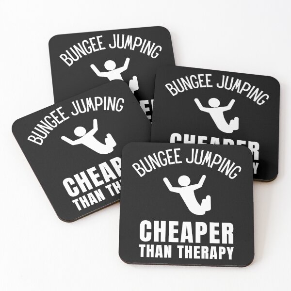 Item preview, Bunjee Jumping Cheaper Than Therapy designed and sold by Crafty-Mornings.