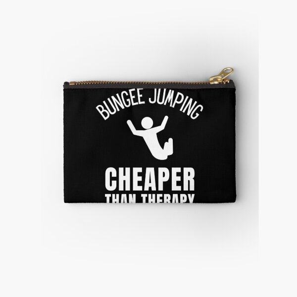 Item preview, Bunjee Jumping Cheaper Than Therapy designed and sold by Crafty-Mornings.