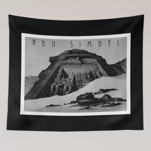 Item preview, Newsprint-ified Old Abu Simbel Image plus Name designed and sold by BReinbold.