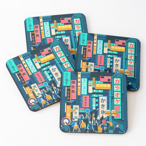 Item preview, People Standing Modern Japanese Street designed and sold by Peekonet.