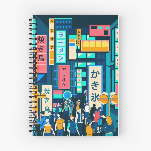 Item preview, People Standing Modern Japanese Street designed and sold by Peekonet.
