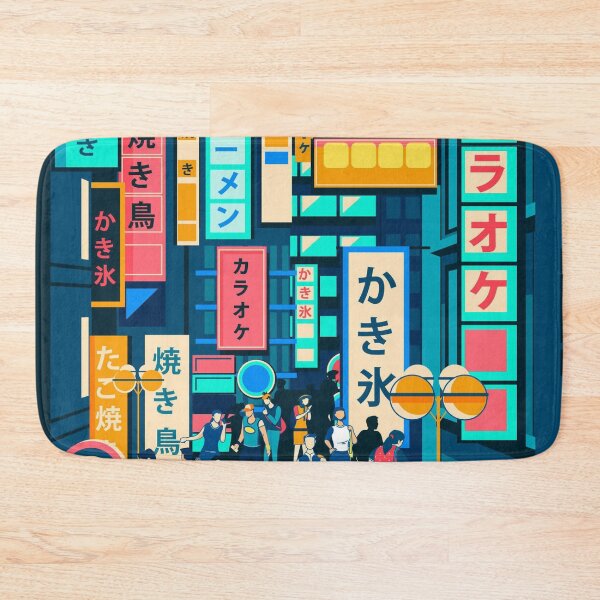 Item preview, People Standing Modern Japanese Street designed and sold by Peekonet.