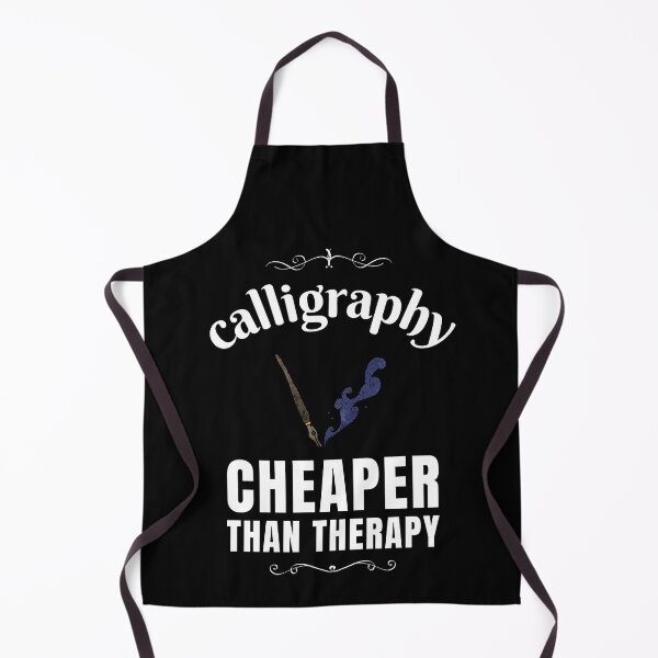 Item preview, Calligraphy Cheaper Than Therapy designed and sold by Crafty-Mornings.