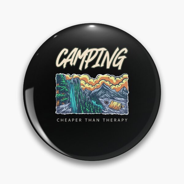 Item preview, Camping Cheaper Than Therapy designed and sold by Crafty-Mornings.