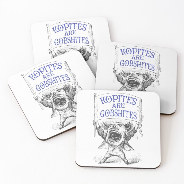 Item preview, Kopites Are Gobshites Vintage Illustration - Man With Sign designed and sold by toffeesshop.
