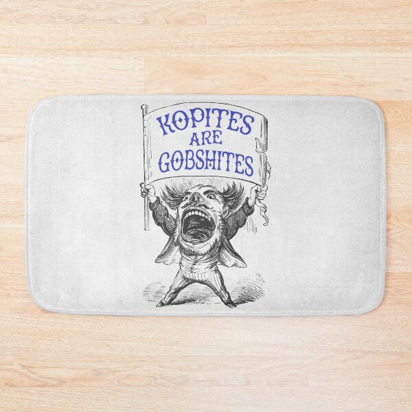 Item preview, Kopites Are Gobshites Vintage Illustration - Man With Sign designed and sold by toffeesshop.