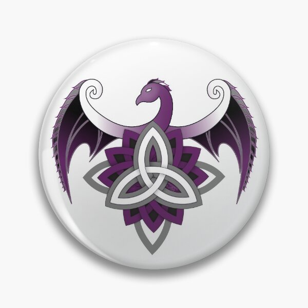 Item preview, Phoenix Triquetra, Asexual Pride colors designed and sold by AroAceAunt.