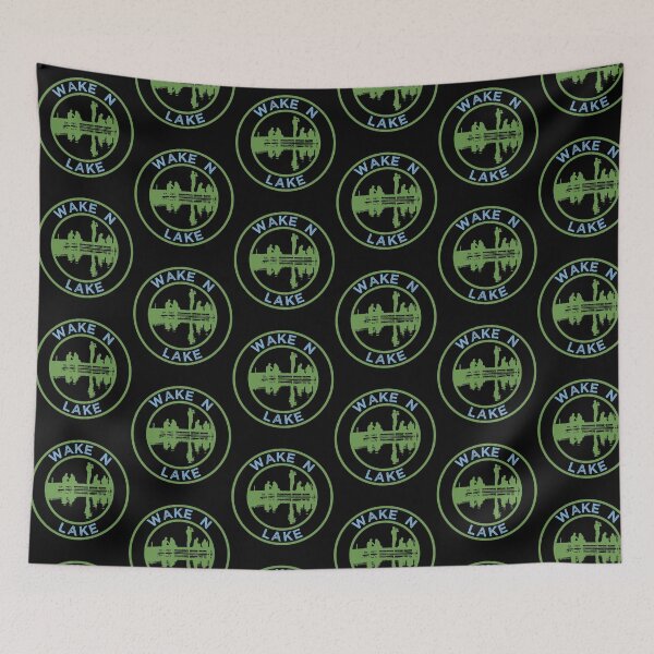 Item preview, Wake N Lake Funny Lake Dock Summer Camping  Outdoors designed and sold by TKsTees.