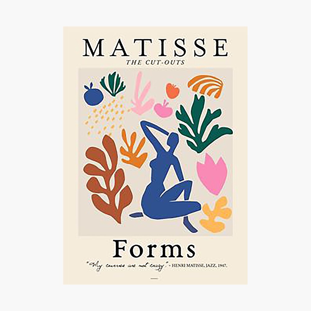 MATISSE THE OUTS FORMS " Poster for Sale by debradover | Redbubble