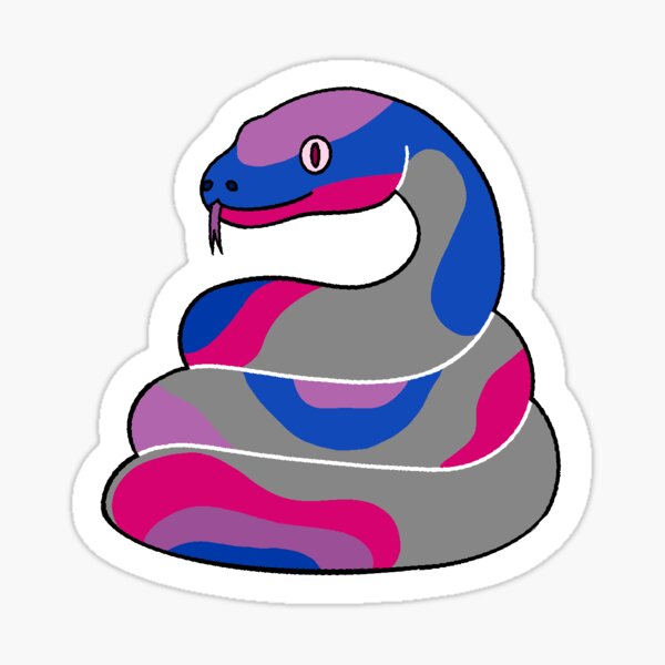 Bisssexual Snake - Reptile - Sticker