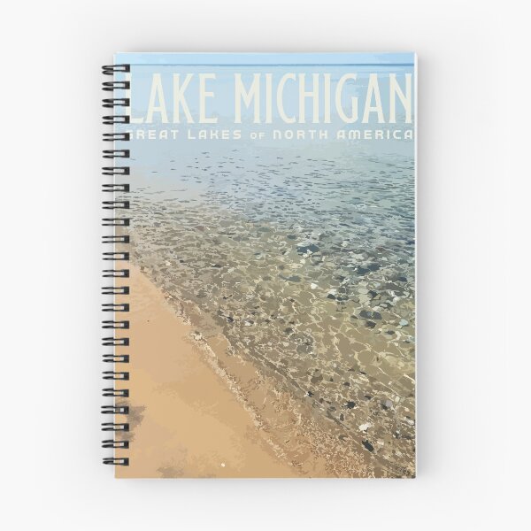 Item preview, LAKE MICHIGAN, Great Lakes of North America designed and sold by RebeccaMich.