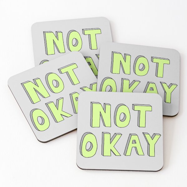 Item preview, Not Okay - Green designed and sold by TheeForestFox Shop.
