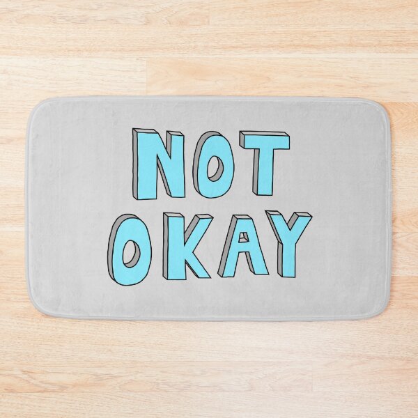 Item preview, Not Okay - Blue designed and sold by TheeForestFox Shop.