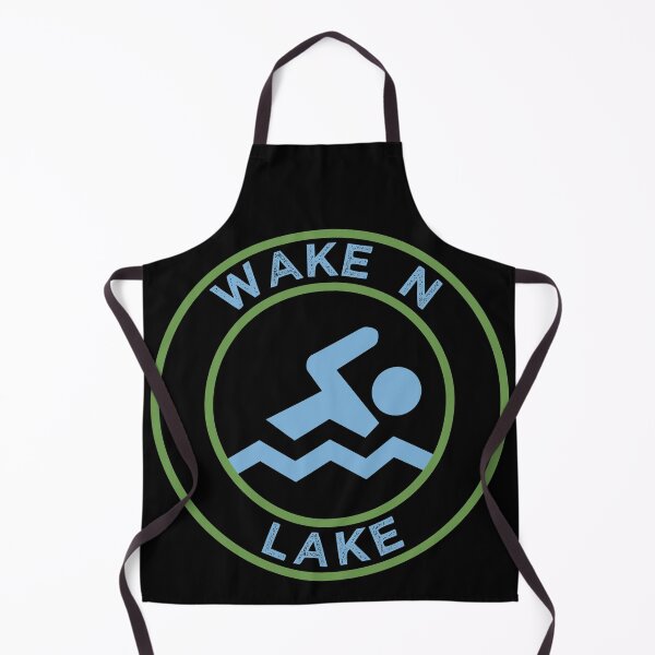 Item preview, Wake N Lake Funny Lake Swimming Summer Camping  Outdoors designed and sold by TKsTees.