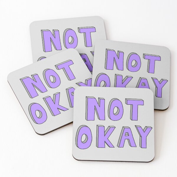 Item preview, Not Okay - Purple designed and sold by TheeForestFox Shop.