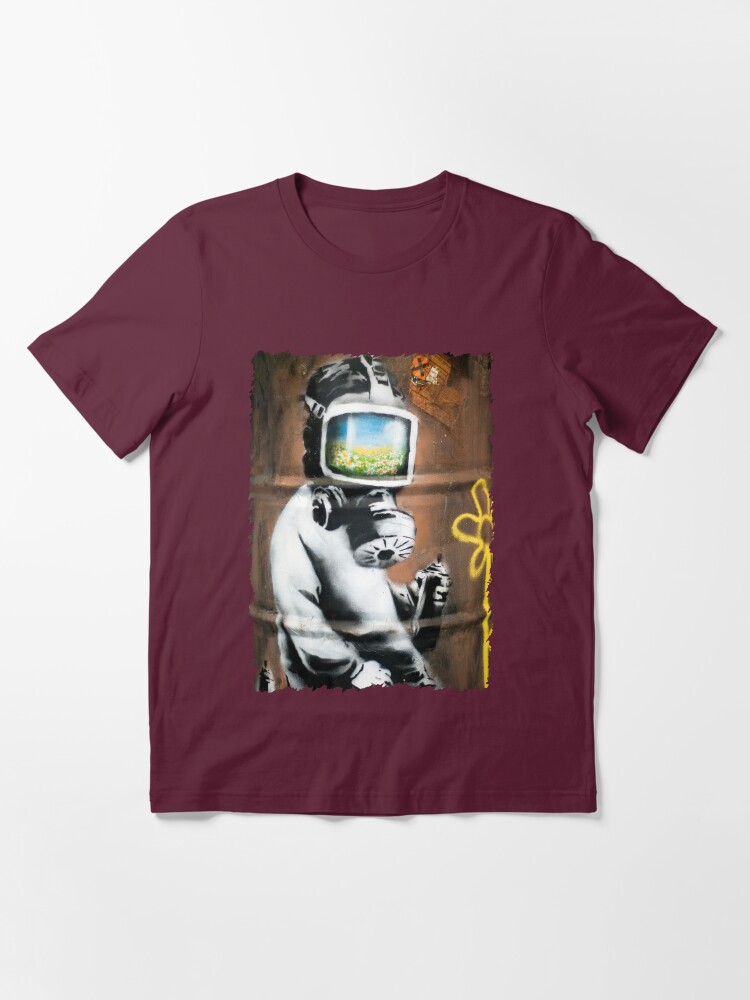 "Banksy at HMV" Tshirt for Sale by Respire Redbubble banksy t