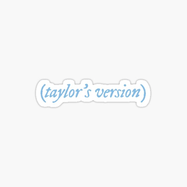 taylor's version - pastel blue Sticker