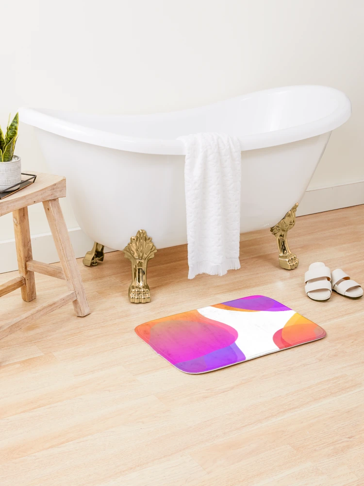 Thumbnail 2 of 6, Bath Mat, Color Gradient Pattern designed and sold by Earthjoys.