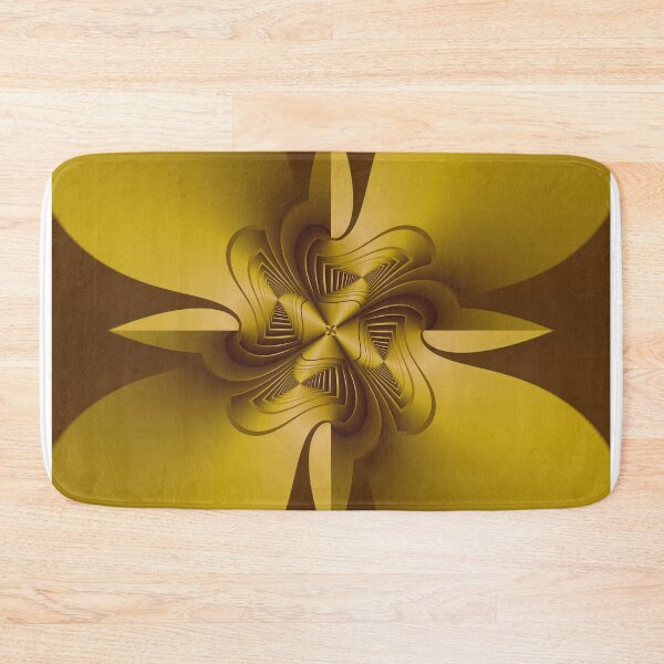 Item preview, Golden geometrical abstract pattern filling the frame. designed and sold by ikshvaku.