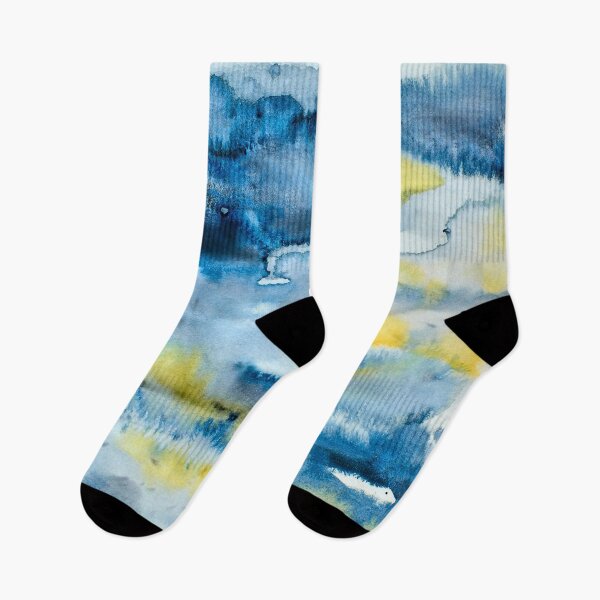 Item preview, Watercolor wash Mixture of Blue and Yellow designed and sold by Gainor Andrews.