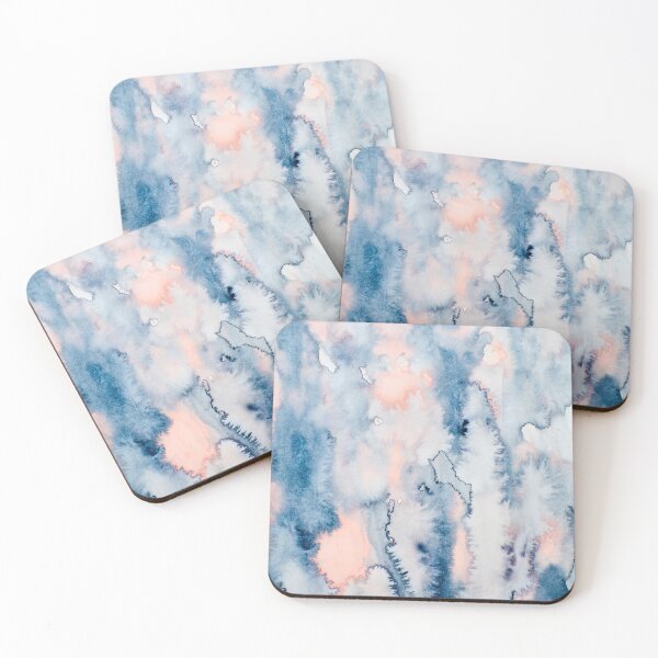 Item preview, Watercolor wash Mixture of Blue and pink  splotches designed and sold by Gainor Andrews.