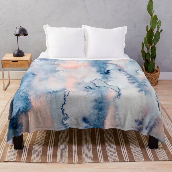 Item preview, Watercolor wash Mixture of Blue and pink  splotches designed and sold by Gainor Andrews.