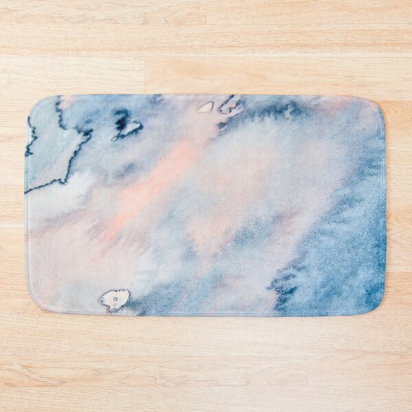 Item preview, Watercolor wash Mixture of Blue and pink flow designed and sold by Gainor Andrews.