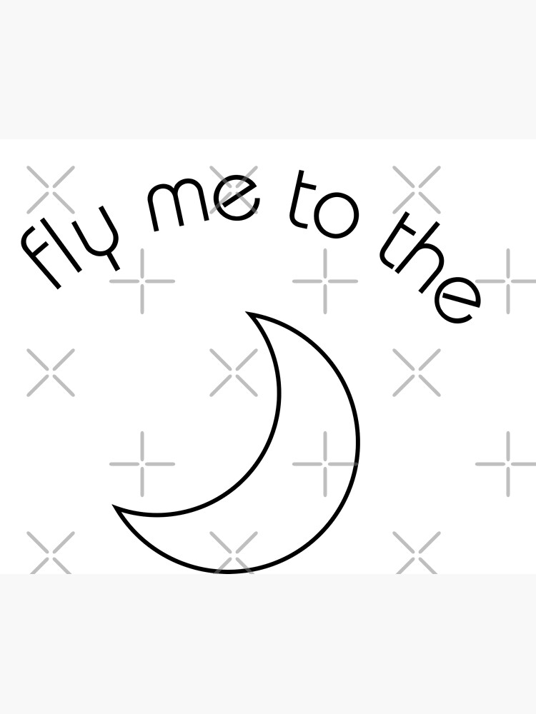 "Fly me to the moon digital art" Poster by GinaArtHut Redbubble