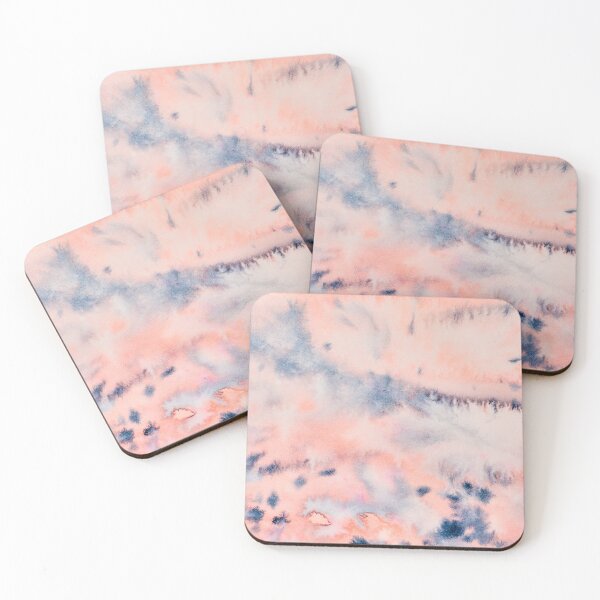 Item preview, Watercolor wash Mixture of Blue and pink flow designed and sold by Gainor Andrews.