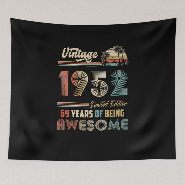 Item preview, Vintage 1952 69th Birthday Gift Men Women 69 Years Old designed and sold by cadieuxart.