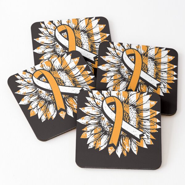 Item preview, Orange Ribbon Multiple Sclerosis Awareness Sunflower designed and sold by tranminhthuan19.