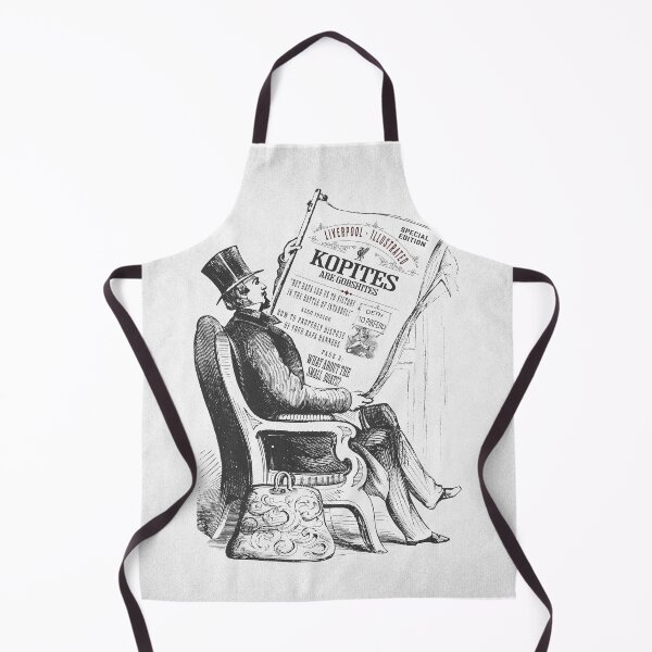 Item preview, Kopites Are Gobshites Vintage Illustration Man With Newspaper designed and sold by toffeesshop.