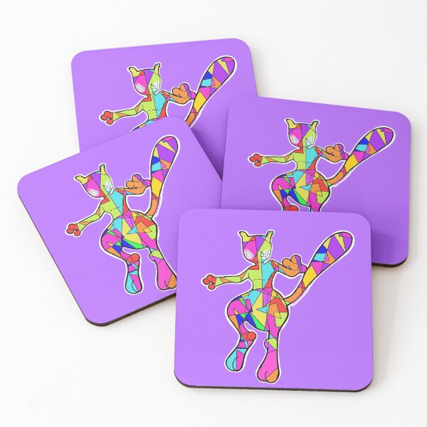 Mosaic Meow-Again Coasters (Set of 4)
