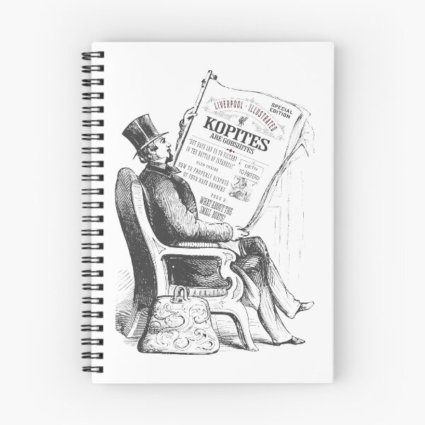 Item preview, Kopites Are Gobshites Vintage Illustration Man With Newspaper designed and sold by toffeesshop.