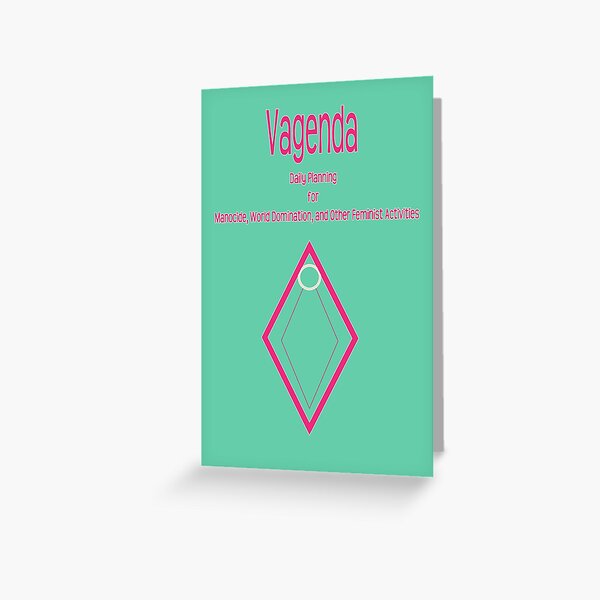 Vagenda: Daily Planning Greeting Card