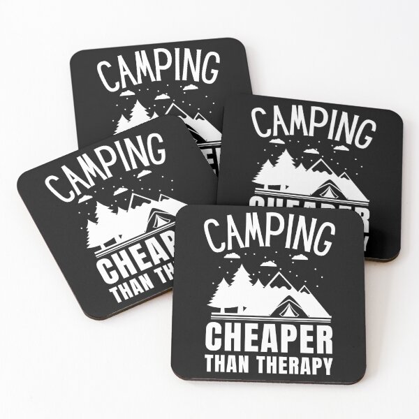 Item preview, Camping Cheaper Than Therapy designed and sold by Crafty-Mornings.