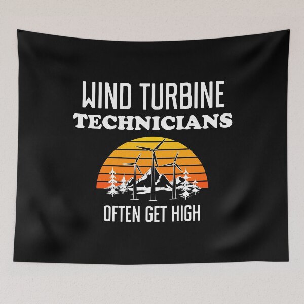 Item preview, Get High Wind Turbine Technician print designed and sold by jakehughes2015.