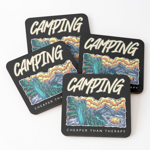 Item preview, Camping Cheaper Than Therapy designed and sold by Crafty-Mornings.