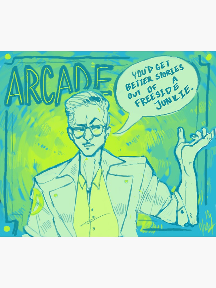"Arcade Gannon 2" Sticker for Sale by peachsnakes Redbubble