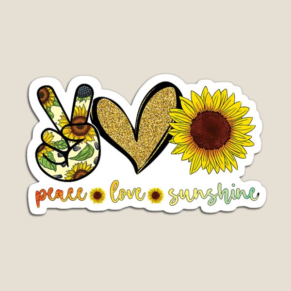 Peace Love Sunshine Svg, Sunflower Svg, Funny Summer