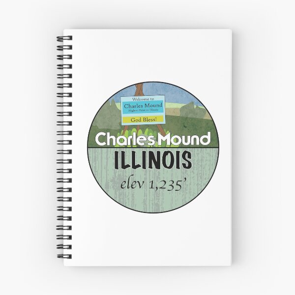 Item preview, Charles Mound Illinois - State Highpoint #45 designed and sold by PeakButtons.