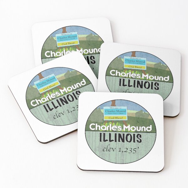 Item preview, Charles Mound Illinois - State Highpoint #45 designed and sold by PeakButtons.